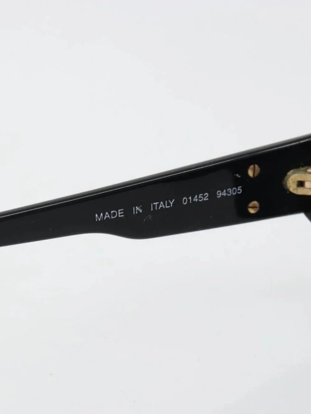 CHANEL Sunglasses plastic Black CC Auth 180946